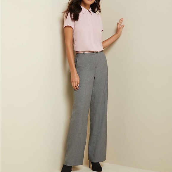 RW&CO | High waist mini check wide leg pant - Picture 3 of 7